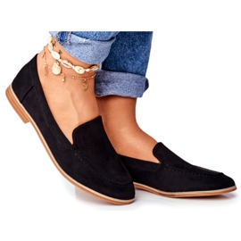 SEA Dámské brogues Slip On semišové černé Twinky černý