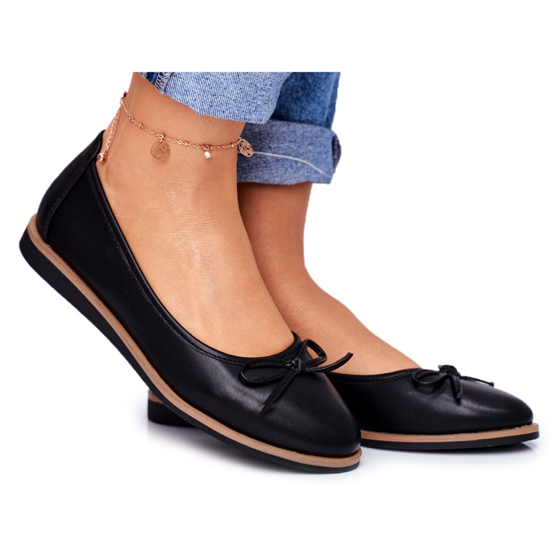 Dámské balerínky Sergio Leone černé BL612 černá