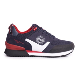 Pánské sportovní boty Big Star Navy Blue FF174205 námořnická modř