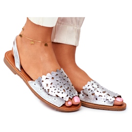 EVE Dámské stříbrné sandály I Like Summer Slip-On stříbro