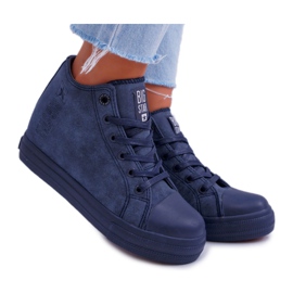Dámské tenisky Big Star Navy Blue EE274125 námořnická modř