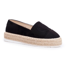 SEA Dámská Espadrilky Silná Plátěná Podešev Černá Febi černý