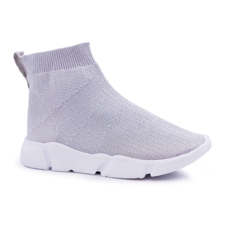 FRROCK Dětská sportovní obuv pro mládež Brocade Silver Deva šedá