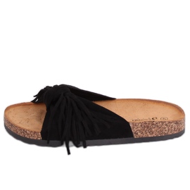 Černé dámské pantofle Boho CK136P Black černý