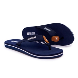 Dámské pantofle Žabky Big Star Navy Blue DD274A254 námořnická modř