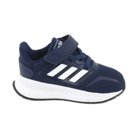 Boty Adidas Runfalcon I Jr EG6153 bílý námořnická modř