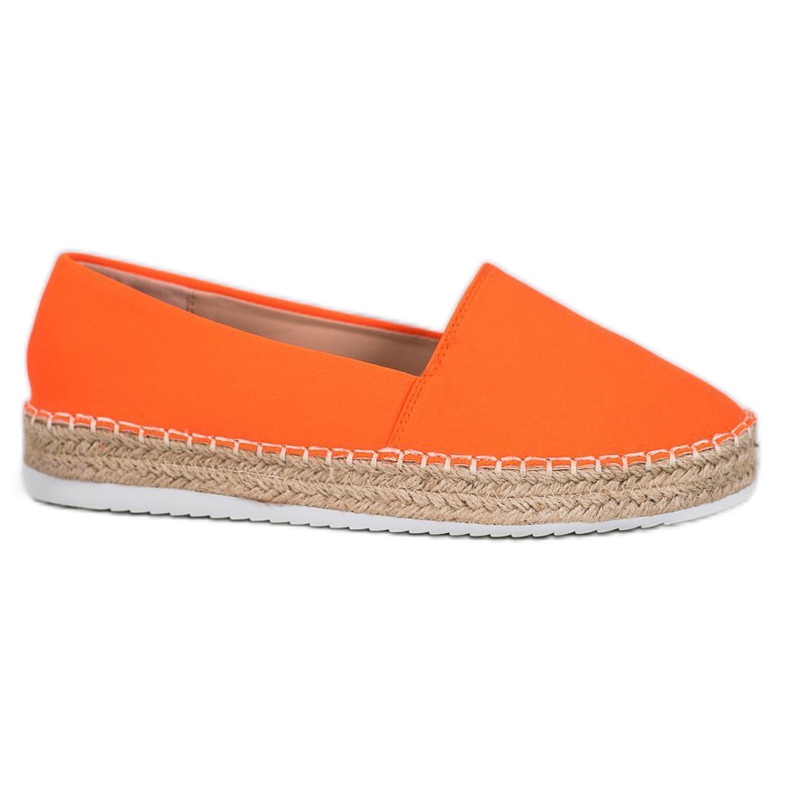 Small Swan Textilní espadrilky oranžový