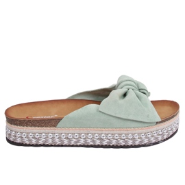 Dámské pantofle LK29P zelené zelený