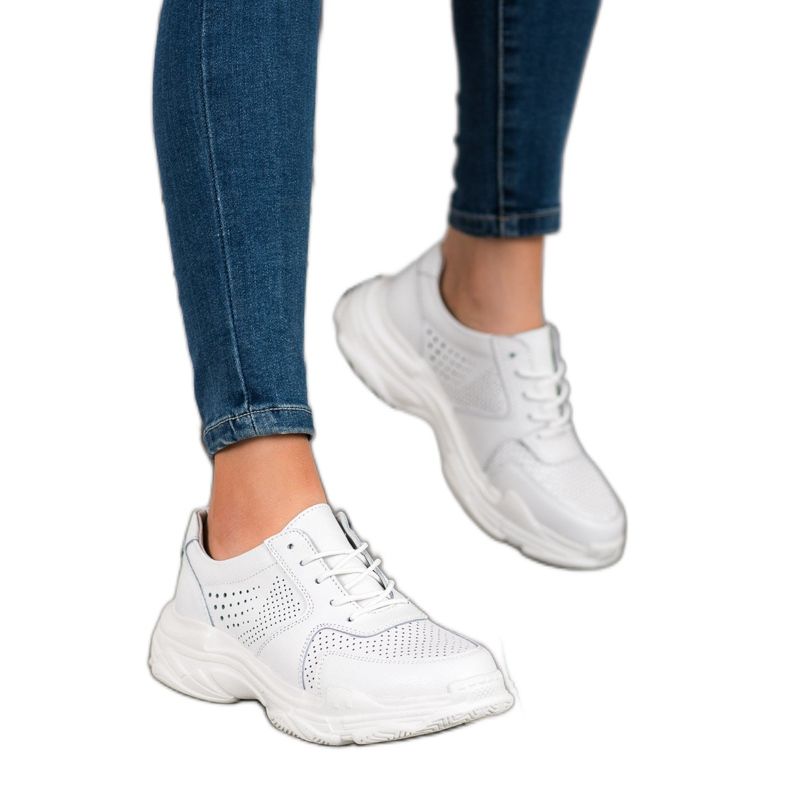 Filippo Klasické kožené tenisky bílý