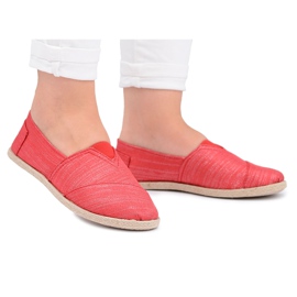 NEWS Dámské červené třpytivé espadrilky od Emmera červený