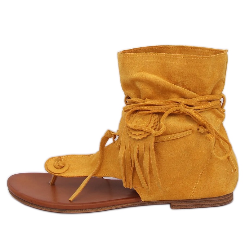 Žabky se svrškem med SL1010P žlutý žlutá Žabky se svrškem med SL1010P žlutý žlutá