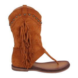 Žabky velbloud NS131P Camel hnědý