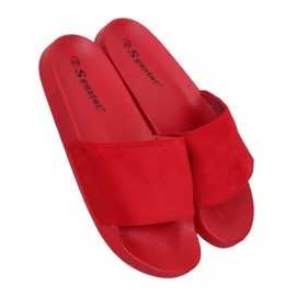 Rovné červené pantofle CK98 Red červený
