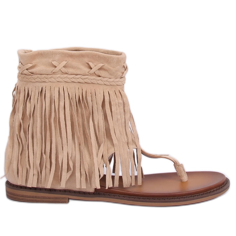 Béžové žabky se svrškem NS129P Béžové béžový Béžové žabky se svrškem NS129P Béžové béžový