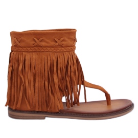 Velbloudí žabky NS129P Camel hnědý