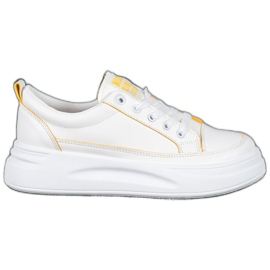 SHELOVET Tenisky na platformě Nice Girl bílý