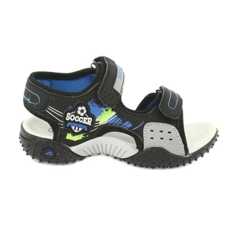 American Club Sandály Kožená vložka HL21/20 Černá/modrá