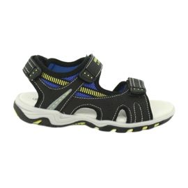 American Club Boys 'Sports Sandals Leather Insert RL30/20 Black černý