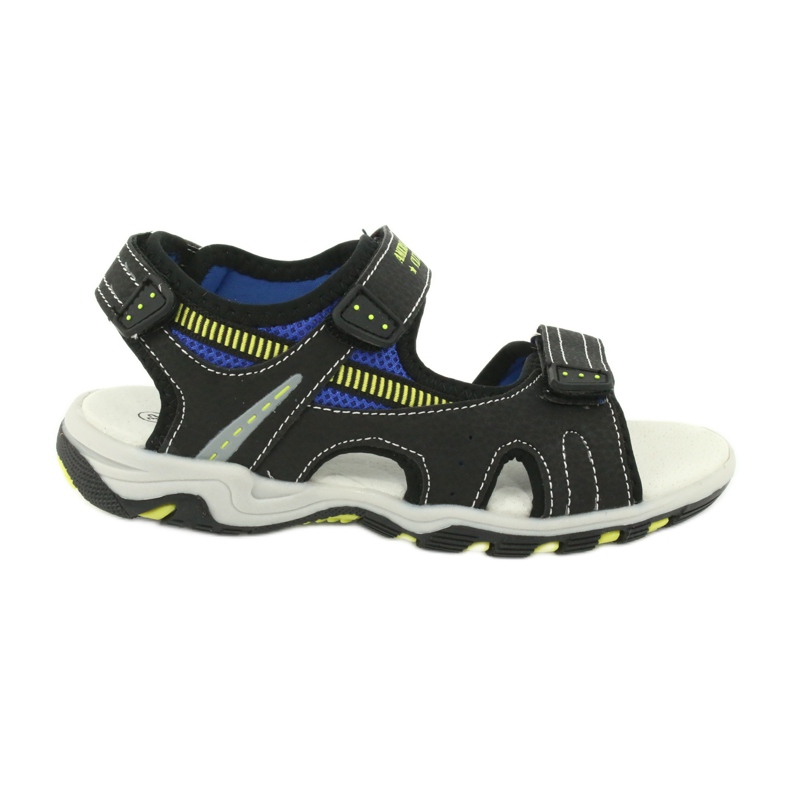 American Club Boys 'Sports Sandals Leather Insert RL30/20 Black černá