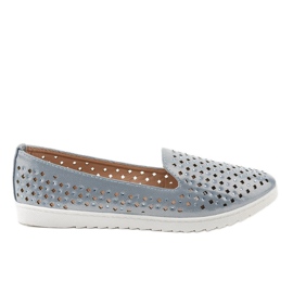 Modré prolamované tenisky DY-08 modrý Modré prolamované tenisky DY-08 modrý