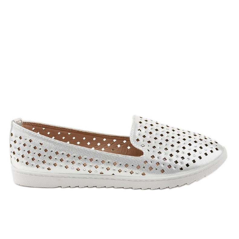 Modré prolamované tenisky DY-08 šedá