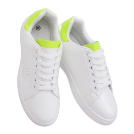 Dámské bílé a neonové tenisky LV101P Flugreen bílý žluť