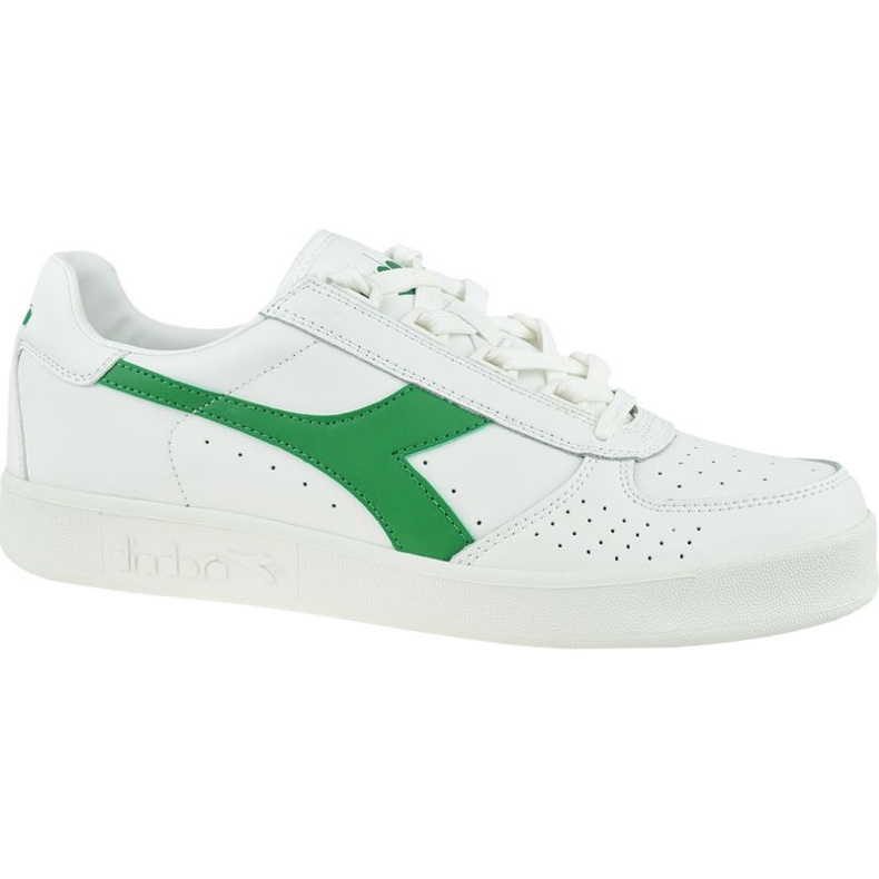 Boty Diadora B. Elite M 501-170595-01-C7373 bílý zelená Boty Diadora B. Elite M 501-170595-01-C7373 bílý zelená