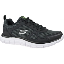 Skechers Track-Bucolo M 52630-BKW černá modrý Skechers Track-Bucolo M 52630-BKW černá modrý