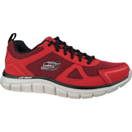 Boty Skechers Track-Bucolo M 52630-RDBK červený