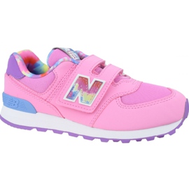 Boty New Balance Jr YV574TDP modrý růžový