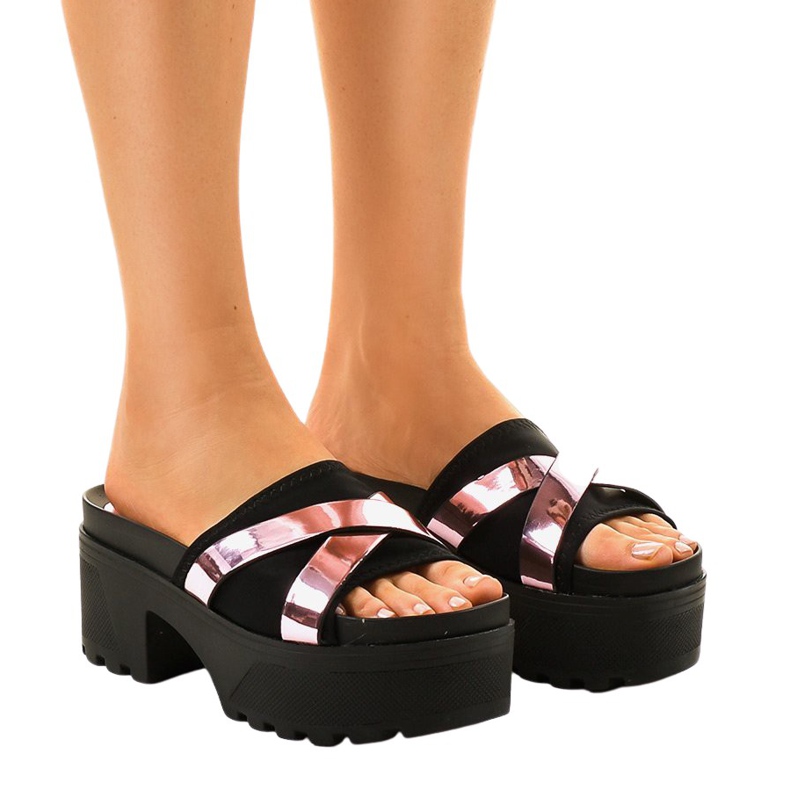 Černé vysoké podpatky CL-3A309-20 černá Černé vysoké podpatky CL-3A309-20 černá