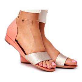 Dámské sandály Maciejka Leather Peach 1971 Nomara pomerančový žluť