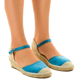 Modré espadrilky 3M85-23 modrý