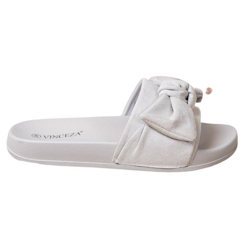 Pantofle VINCEZA S Mašlí šedá