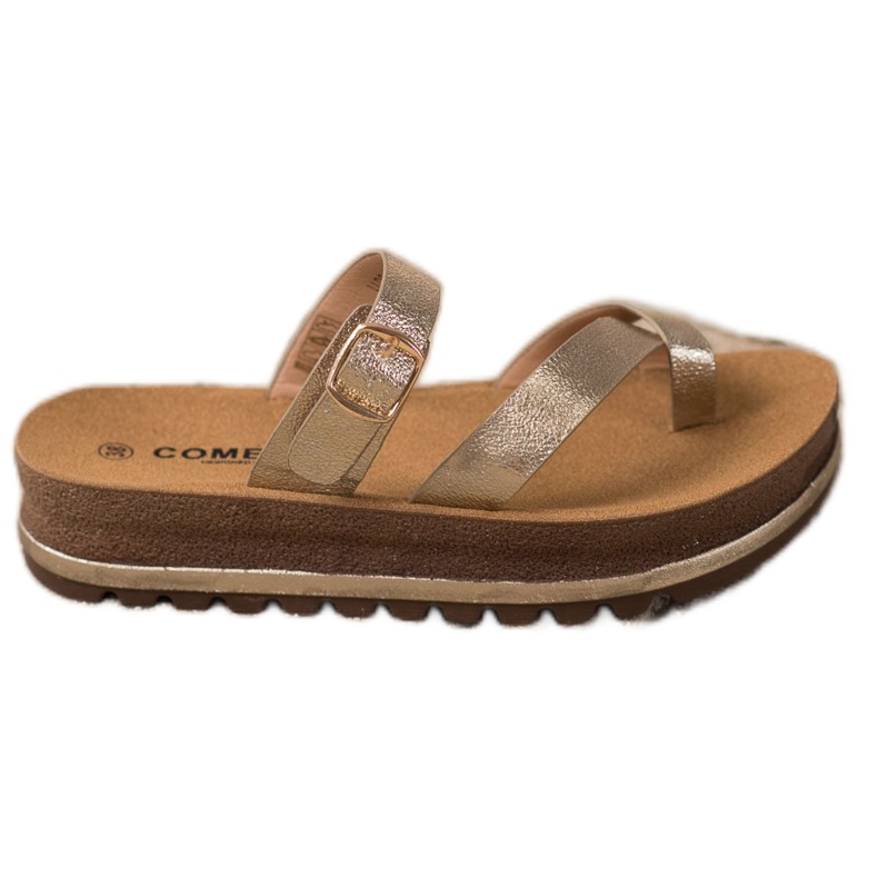 Comer Pantofle Na Módní Platformě žlutá Comer Pantofle Na Módní Platformě žlutá