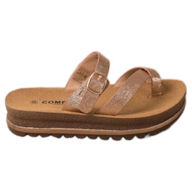 Comer Pantofle Na Módní Platformě žluť