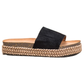 Comer Neformální pantofle na platformě černý