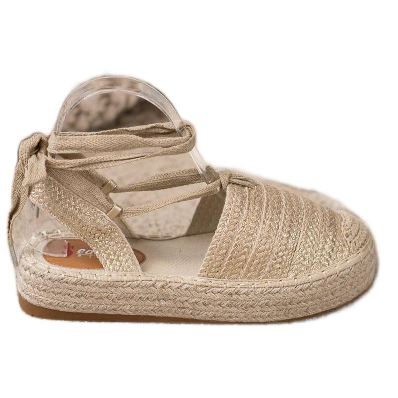 Seastar Svázané sandály Espadrilles zlatý