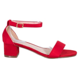 Small Swan Červené Sandály Na Baru Small Swan Červené Sandály Na Baru