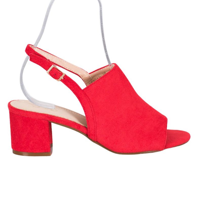 Small Swan Červené Boty Na Sloupku