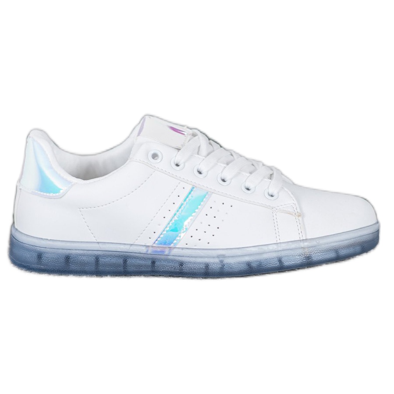 SHELOVET Tenisky s průhlednou podrážkou bílý