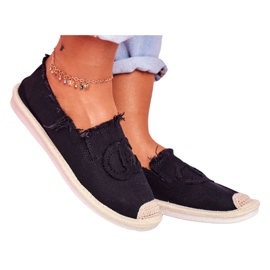 PS1 Dámské espadrilky Flaure Black černý