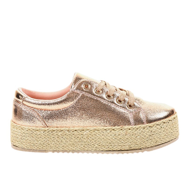 Růžové krajkové espadrilky 6220 růžový