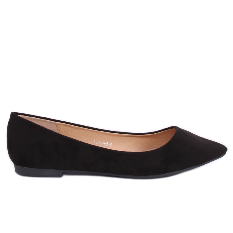 Černé dámské balerínky P3T1168-6 Black II Quality černá