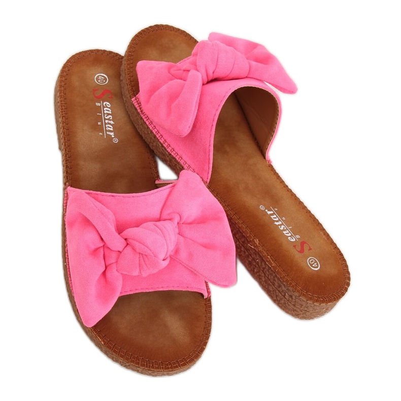 Fuchsie dámské pantofle YQ230 Fuchsia růžový