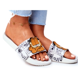 Dámské pantofle Garfield ZAXY White FF285074 bílý Dámské pantofle Garfield ZAXY White FF285074 bílý