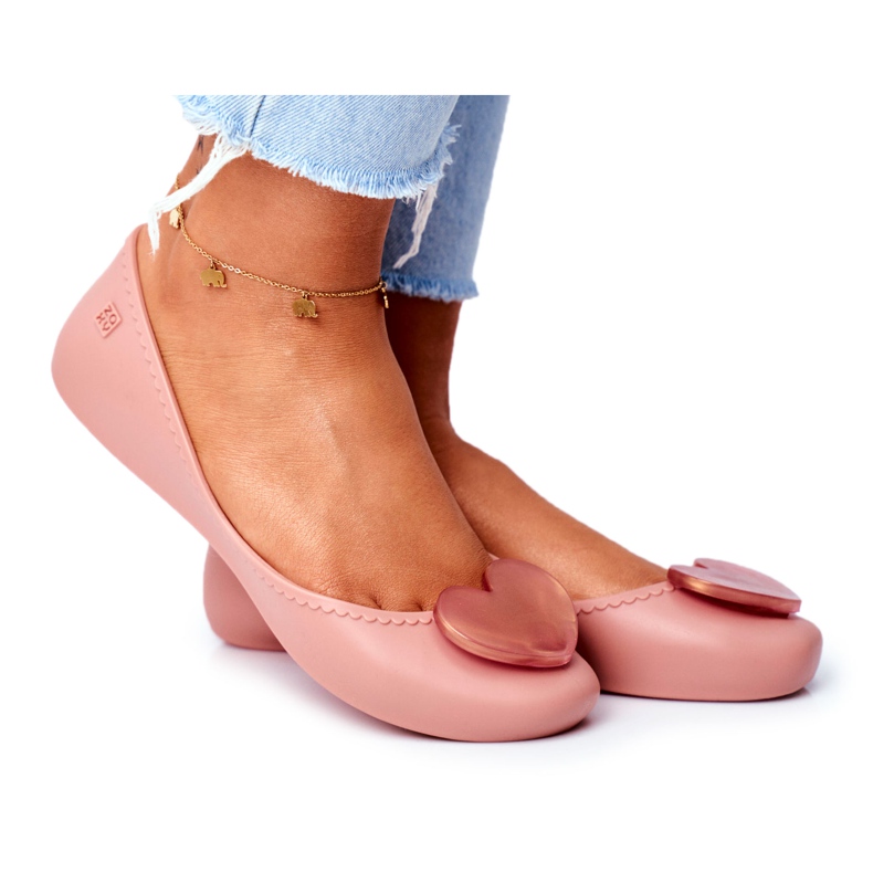 Dámské vonné gumové balerínky ZAXY růžové FF285052 růžový