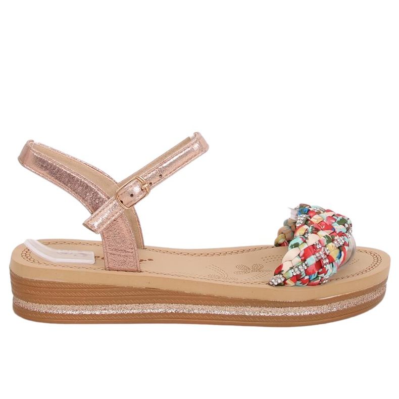 Dámské šampaňské sandály CK151P Champagne růžový