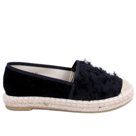 Černé dámské espadrilky BB29 Black černý