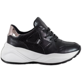 Weide Světle černé tenisky černý